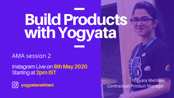 Yogyata- Instagram live- product management
